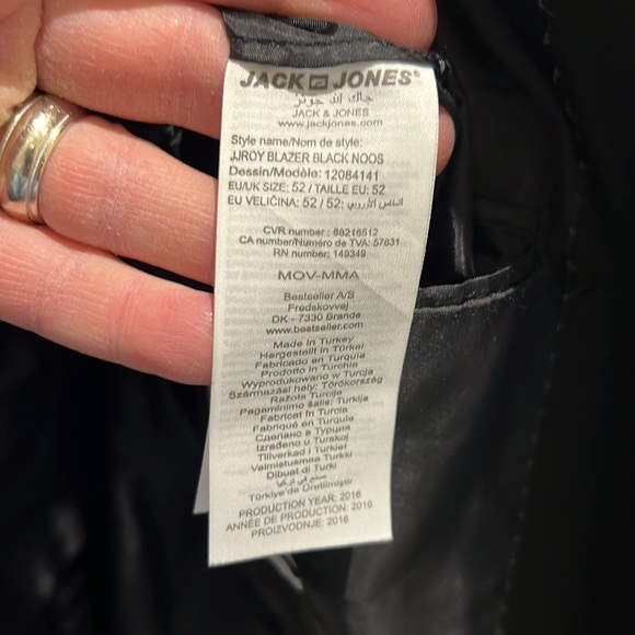 Black blazer size 42 US SLIM FIT - Picture 6 of 6